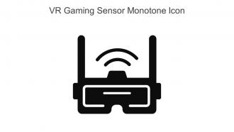 VR Gaming Sensor Monotone Icon In Powerpoint Pptx Png And Editable Eps Format