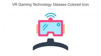 VR Gaming Technology Glasses Colored Icon In Powerpoint Pptx Png And Editable Eps Format