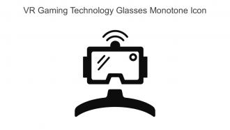 VR Gaming Technology Glasses Monotone Icon In Powerpoint Pptx Png And Editable Eps Format