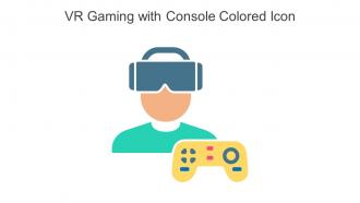 VR Gaming With Console Colored Icon In Powerpoint Pptx Png And Editable Eps Format