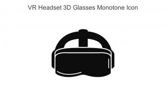 VR Headset 3D Glasses Monotone Icon In Powerpoint Pptx Png And Editable Eps Format