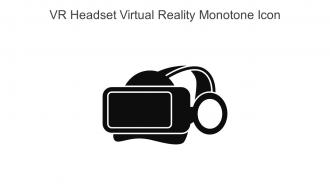 VR Headset Virtual Reality Monotone Icon In Powerpoint Pptx Png And Editable Eps Format