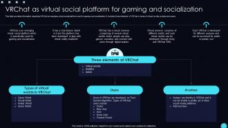 Vrchat As Virtual Social Platform Unveiling Opportunities Associated With Metaverse World AI SS V