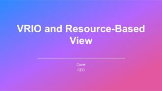 VRIO And Resource Based View PPT Mockup AT