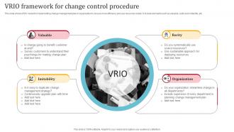 VRIO Framework For Change Control Procedure