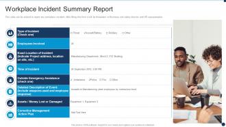 Vulnerability Administration At Workplace Incident Summary Report