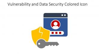 Vulnerability And Data Security Colored Icon In Powerpoint Pptx Png And Editable Eps Format