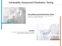 Vulnerability assessment penetration testing ppt powerpoint presentation diagram graph charts cpb