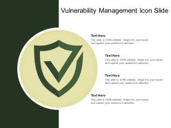 Vulnerability management icon slide