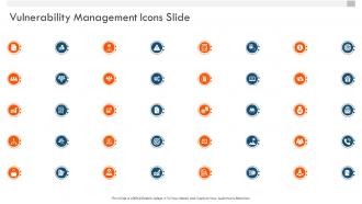 Vulnerability management icons slide