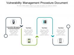 Vulnerability management procedure document ppt powerpoint presentation file master slide cpb