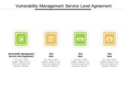 Vulnerability management service level agreement ppt powerpoint presentation model designs cpb