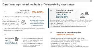 Vulnerability management whitepaper determine approved methods of vulnerability assessment