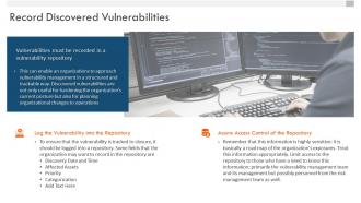 Vulnerability management whitepaper record discovered vulnerabilities ppt slide background