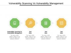 Vulnerability scanning vs vulnerability management ppt powerpoint presentation inspiration brochure cpb
