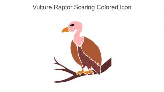 Vulture Raptor Soaring Colored Icon In Powerpoint Pptx Png And Editable Eps Format
