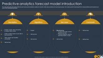 W69 Predictive Analytics Forecast Model Introduction Ppt Powerpoint Presentation File