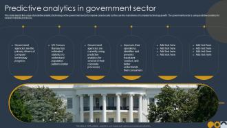 W70 Predictive Analytics In Government Sector Ppt Powerpoint Presentation Diagram Templates