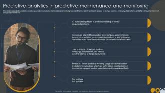 W72 Predictive Analytics In Predictive Maintenance And Monitoring Ppt Brochure