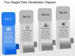 Wa four staged data visualization diagram powerpoint template