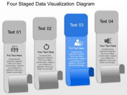 Wa four staged data visualization diagram powerpoint template