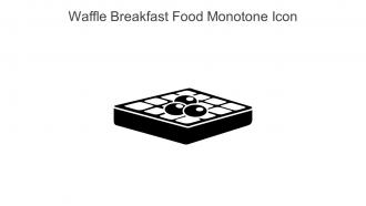 Waffle Breakfast Food Monotone Icon In Powerpoint Pptx Png And Editable Eps Format