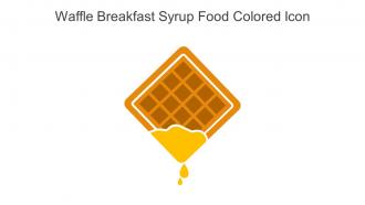 Waffle Breakfast Syrup Food Colored Icon In Powerpoint Pptx Png And Editable Eps Format