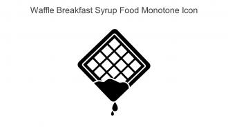 Waffle Breakfast Syrup Food Monotone Icon In Powerpoint Pptx Png And Editable Eps Format