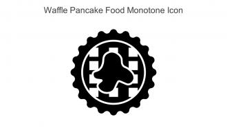 Waffle Pancake Food Monotone Icon In Powerpoint Pptx Png And Editable Eps Format