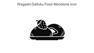 Wagashi Daifuku Food Monotone Icon In Powerpoint Pptx Png And Editable Eps Format