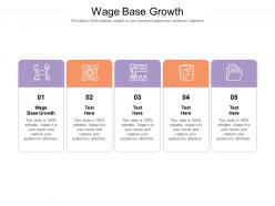 Wage base growth ppt powerpoint presentation show graphics cpb