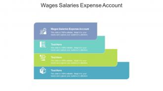 Wages salaries expense account ppt powerpoint presentation summary shapes cpb