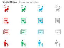 Waiting room online medical services news family medicine ppt icons graphics