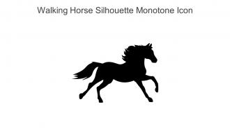 Walking Horse Silhouette Monotone Icon In Powerpoint Pptx Png And Editable Eps Format
