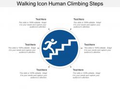 Walking icon human climbing steps