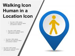 Walking Icon Human In A Location Icon