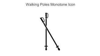 Walking Poles Monotone Icon In Powerpoint Pptx Png And Editable Eps Format