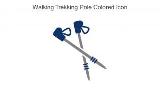Walking Trekking Pole Colored Icon In Powerpoint Pptx Png And Editable Eps Format