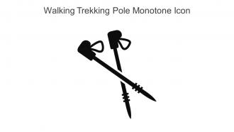 Walking Trekking Pole Monotone Icon In Powerpoint Pptx Png And Editable Eps Format