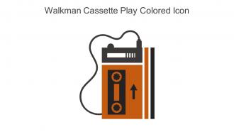 Walkman Cassette Play Colored Icon In Powerpoint Pptx Png And Editable Eps Format