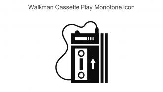Walkman Cassette Play Monotone Icon In Powerpoint Pptx Png And Editable Eps Format
