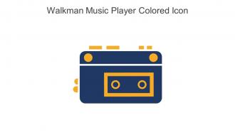 Walkman Music Player Colored Icon In Powerpoint Pptx Png And Editable Eps Format