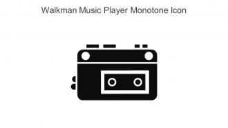 Walkman Music Player Monotone Icon In Powerpoint Pptx Png And Editable Eps Format