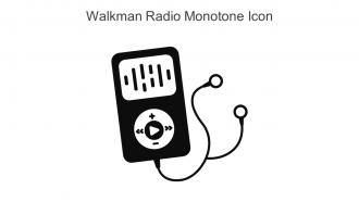 Walkman Radio Monotone Icon In Powerpoint Pptx Png And Editable Eps Format