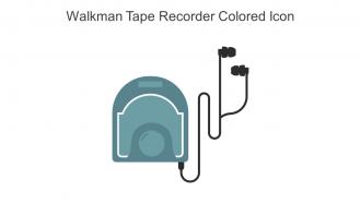 Walkman Tape Recorder Colored Icon In Powerpoint Pptx Png And Editable Eps Format