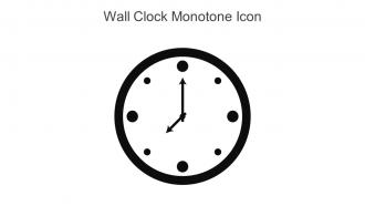 Wall Clock Monotone Icon In Powerpoint Pptx Png And Editable Eps Format