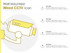 Wall mounted wired cctv icon