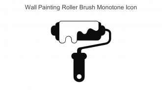 Wall Painting Roller Brush Monotone Icon In Powerpoint Pptx Png And Editable Eps Format