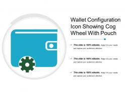 Wallet Configuration Icon Showing Cog Wheel With Pouch