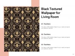 Wallpaper Textured Design Sunflower Interior Geometric Decoration